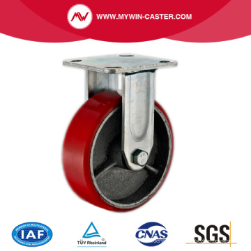 4'' Rigid Heavy Duty PU Industrial Caster with Iron Core